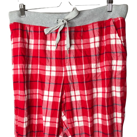 Aerie Plaid Tartan Pajama Pants Bottoms Jogger Sleep Cozy PJs Pockets - Picture 2 of 11